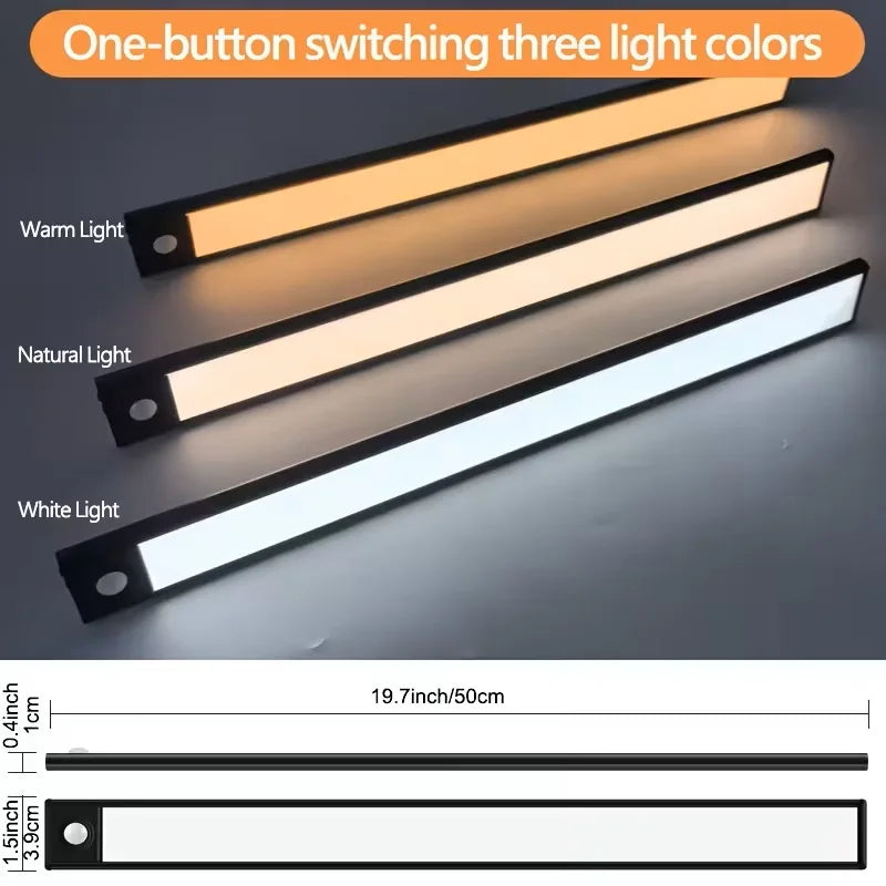 Magnetic LED Cabinet Light – USB-C Motion Sensor