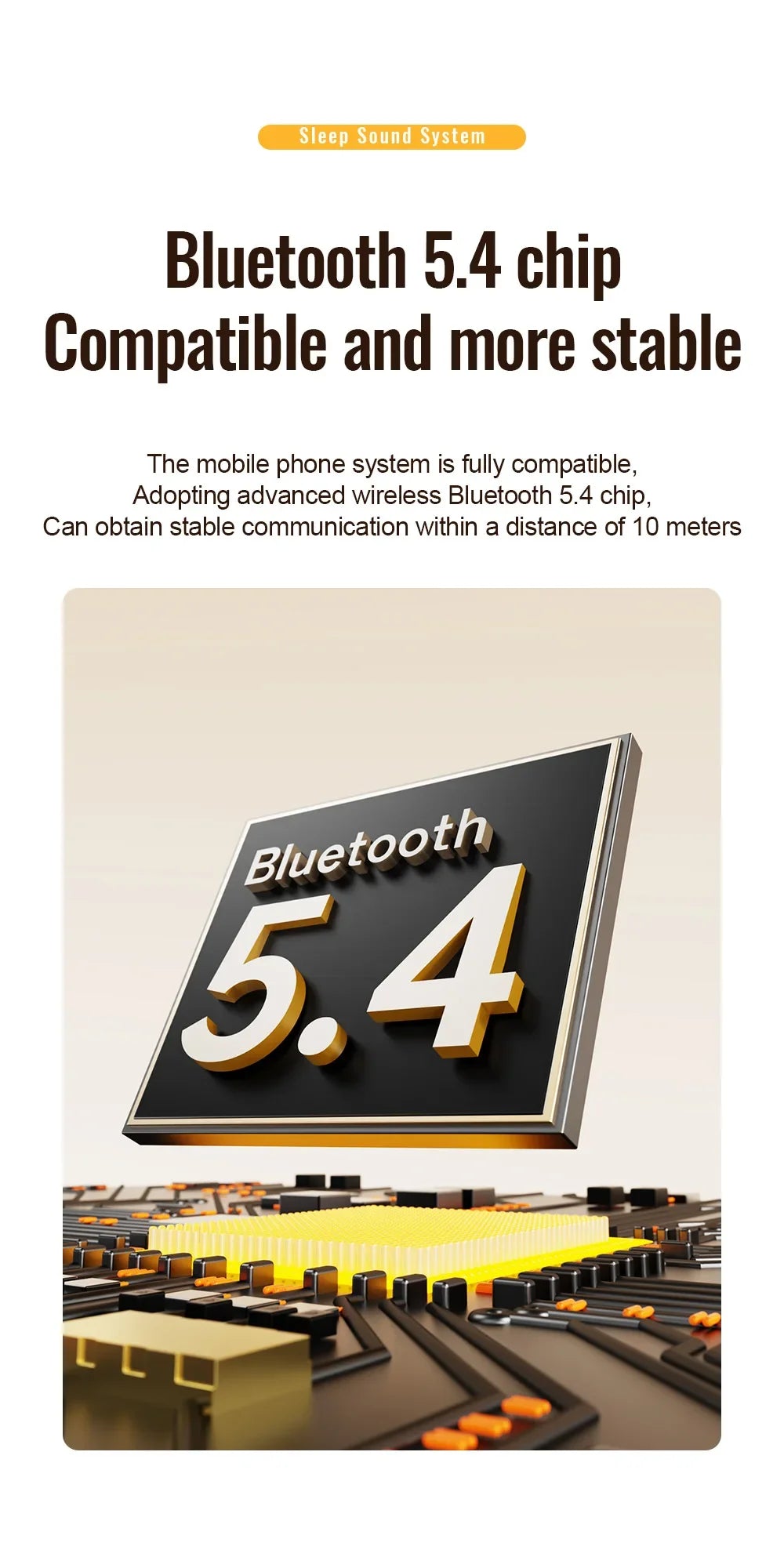 Wireless Pillow Speaker Sleep Aid 360° Surround Sound Bluetooth 5.4  HiFi Stereo Sound Private Audio No Disturb Partner2026 New