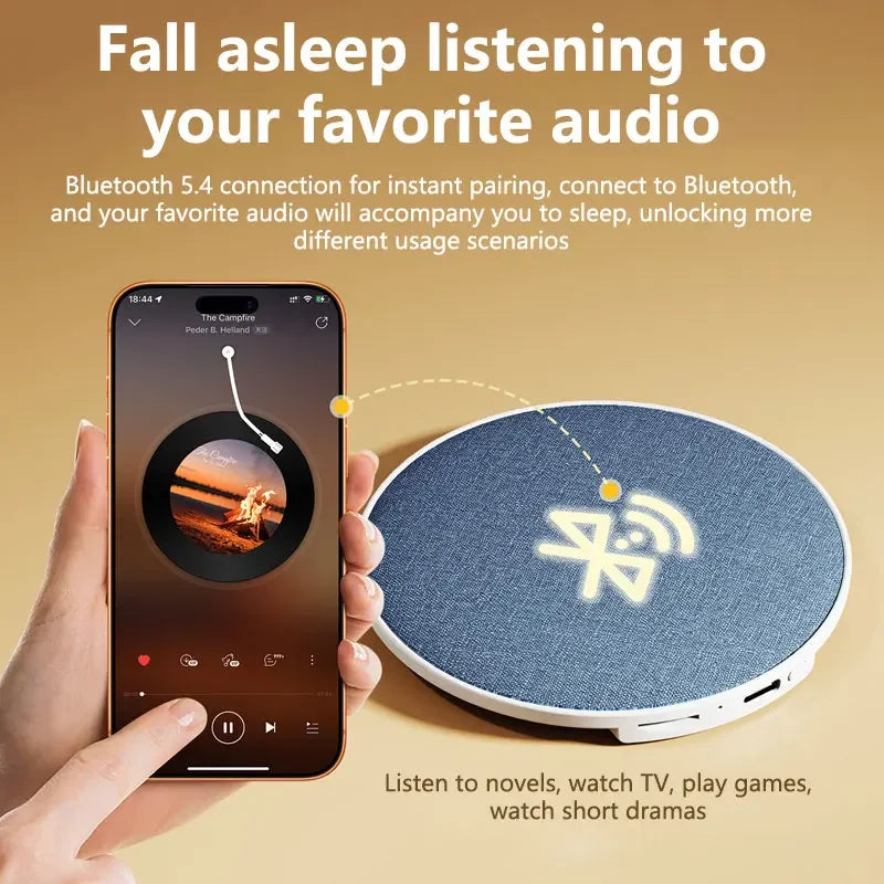 Wireless Pillow Speaker Sleep Aid 360° Surround Sound Bluetooth 5.4  HiFi Stereo Sound Private Audio No Disturb Partner2026 New