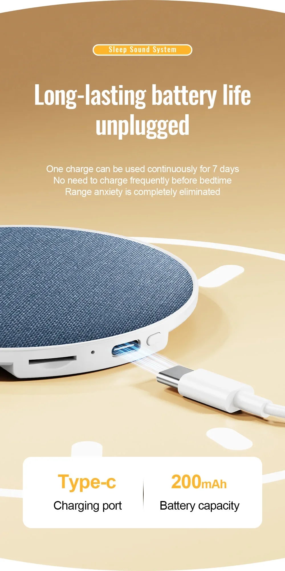 Wireless Pillow Speaker Sleep Aid 360° Surround Sound Bluetooth 5.4  HiFi Stereo Sound Private Audio No Disturb Partner2026 New