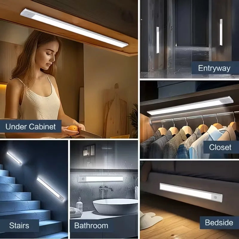 Magnetic LED Cabinet Light – USB-C Motion Sensor