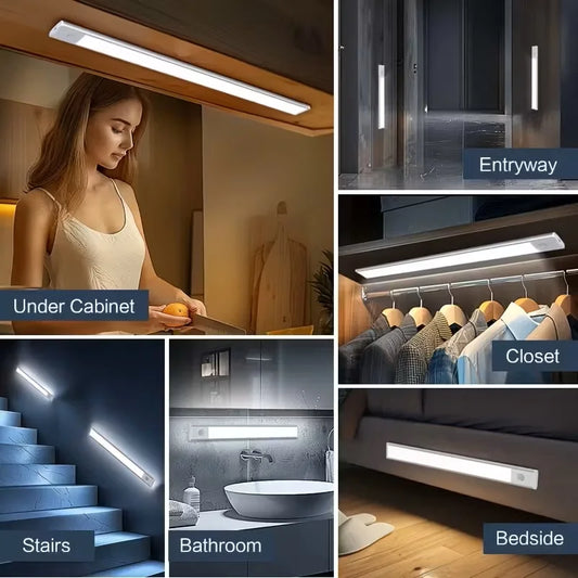 Magnetic LED Cabinet Light – USB-C Motion Sensor